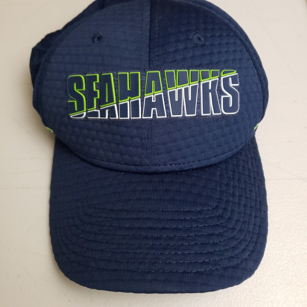 New Era 39THIRTY Seattle Seahawks NFL Training Hat Navy M/L Alonzo Highsmith